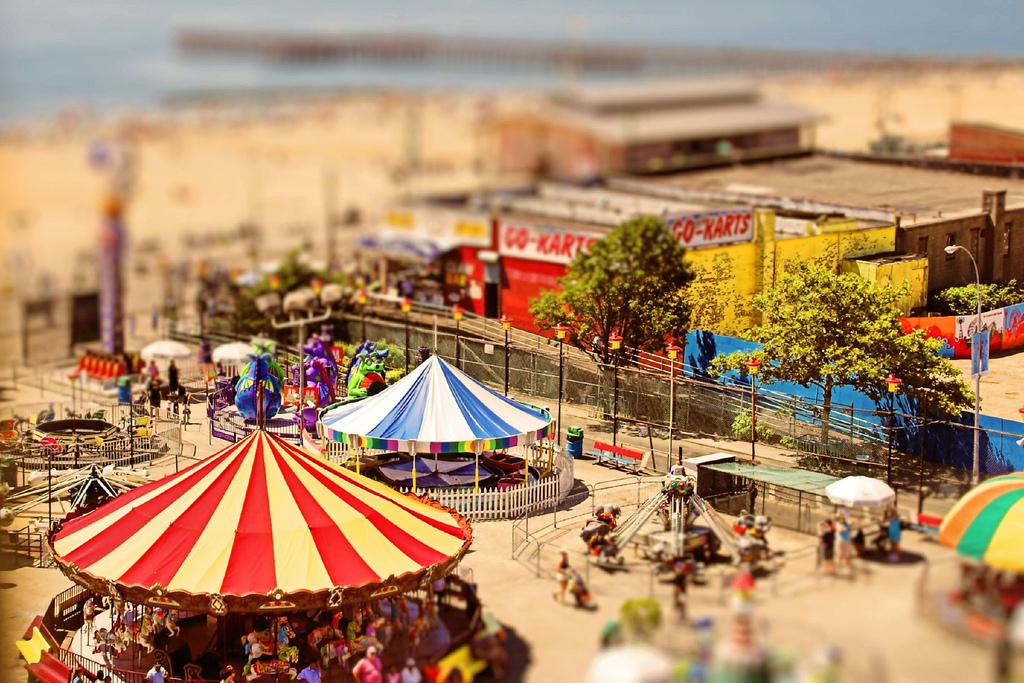 Coney Island of the Mind tilt Shift Photography