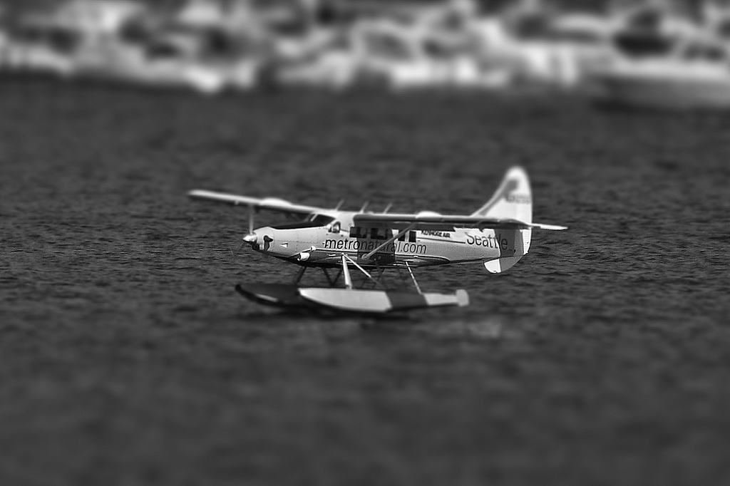 Sea Plane miniature tilt Shift Photography