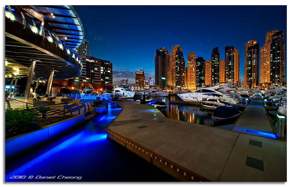 Dubai Marina Blue - Inspiring Nightscape photography