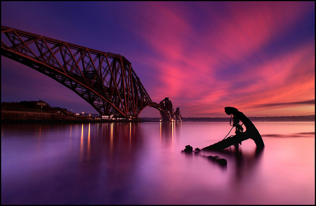 Forth Rail Bridge @ Sunset - Scotland - Nightscape photography