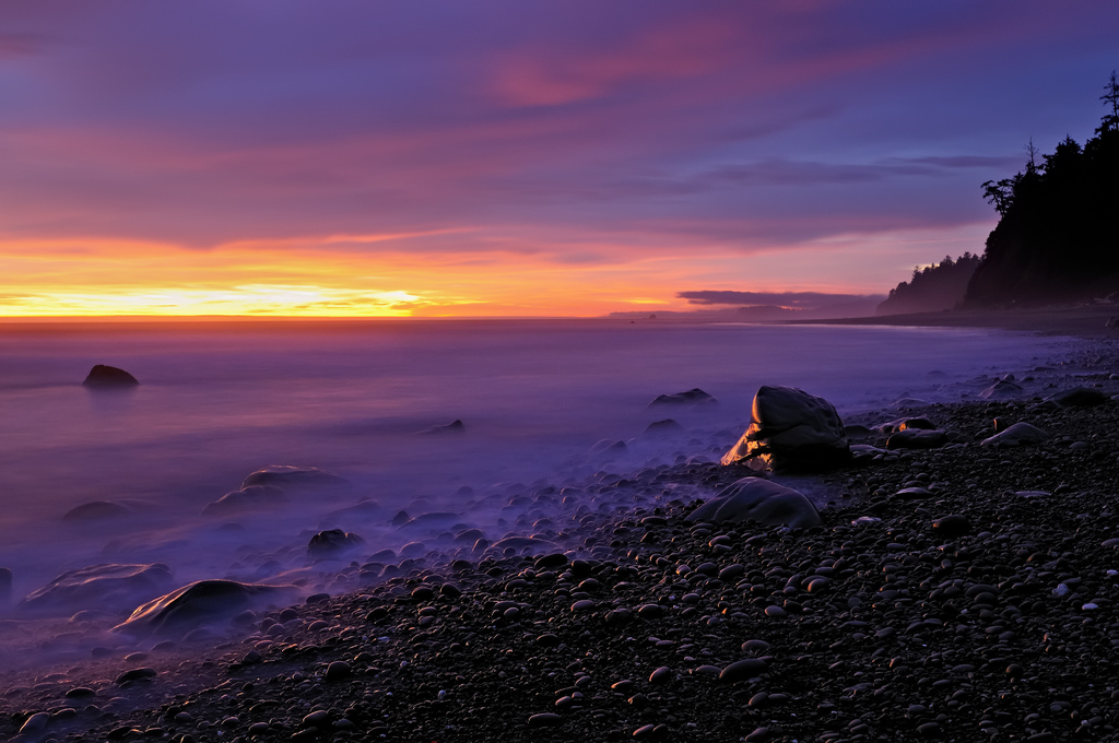 Olympic Pacific Coast Last Light Catchers - Nightscape photography